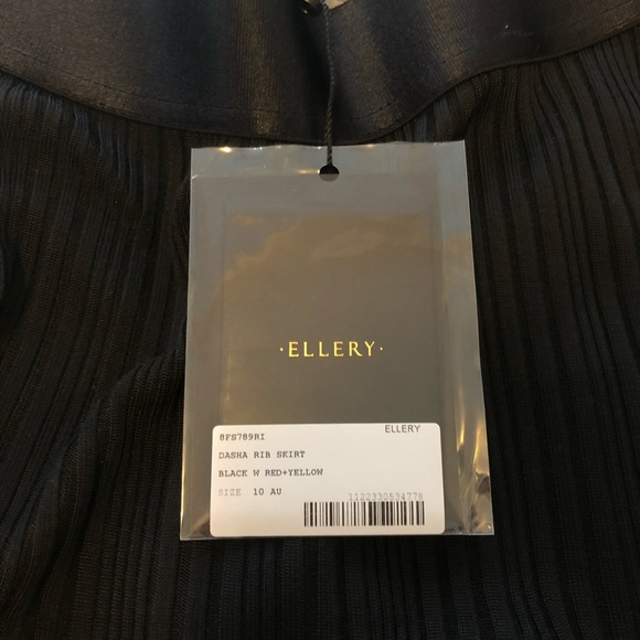 Ellery DASHA STRIPE RIB-KNIT SKIRT sz 10AU / SM US - Picture 4 of 7